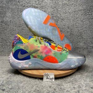 Nike PG 6 'What The' Yellow Silver Orange Size 14 Men Basketball Shoes